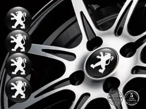Peugeot Decalcomania Cerchio Edizione Emblemi Ruota Custom